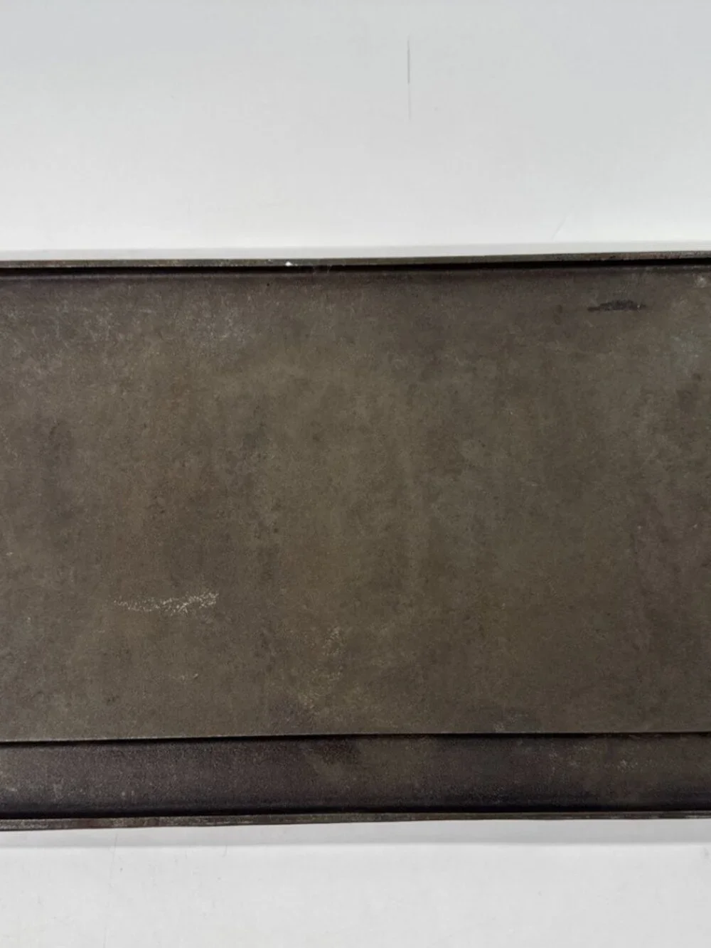 Vintage Lodge Cast Iron Double Side Griddle Grid Iron 7G12 Seasoned 17” x 10 in